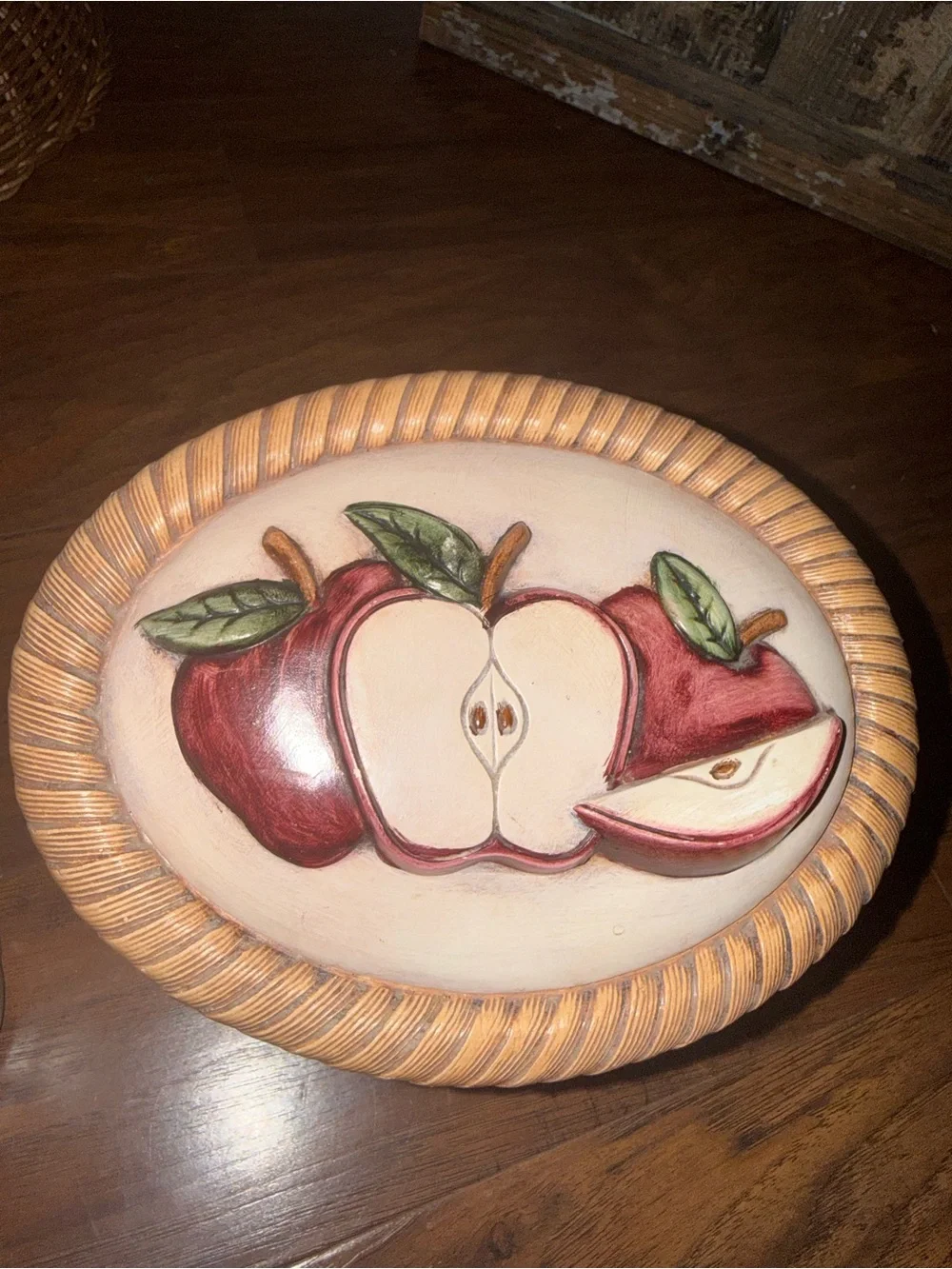Vintage-Retro Ceramic Apple Canister Set
